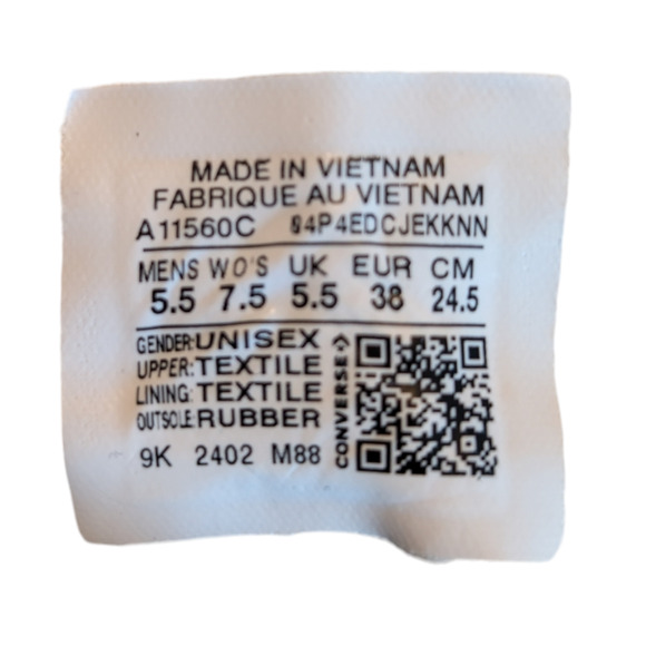 Converse Chuck 70 Plus Totally Neutral Egret Black Platform Sneaker Womens 7.5 - Picture 6 of 10